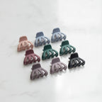 Mini Claw Clips Six-Pack Set - Charcoal