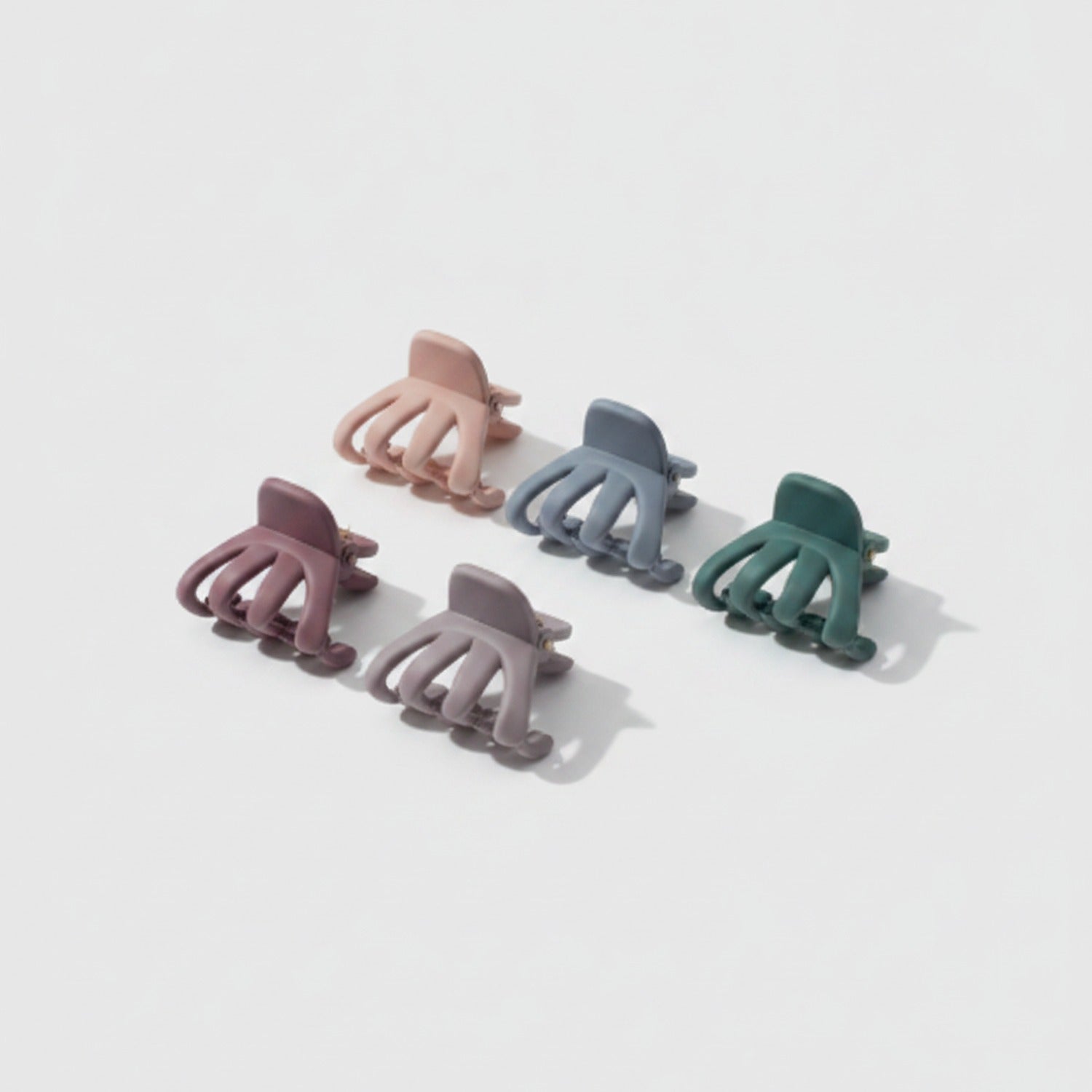 Mini Claw Clips Six-Pack Set - Charcoal