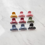 Mini Claw Hair Clips Set - 6-Piece Classic Set