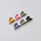 Mini Claw Hair Clips Set - 6-Piece Classic Set