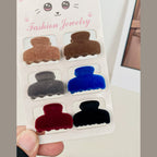 Fuzzy Bear Claw Hair Clip Set - Charcoal – hair accessories (view 1)