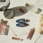 Navy Pearl Beaded Hair Clips Set With Charm Details – hair accessories (view 2)