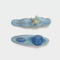 Blue Starfish Pearl Hair Clip Set