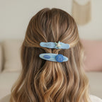 Blue Starfish Pearl Hair Clip Set