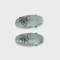 Sage Green Bow Hair Clips Set