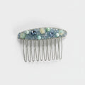 Pastel Beaded Flower Hair Comb Clip