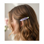Purple Heart Charm Hair Clips Set