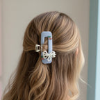 Pearl Beaded Hair Clips With Cherry Charms