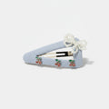 Pearl Beaded Hair Clips With Cherry Charms – hair accessories (view 1)