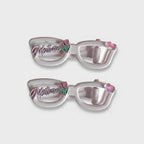 Flower Charm Pearl Pink Hair Clips Set