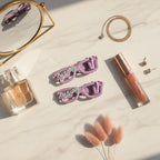 Purple Heart Charm Hair Claw Clips Set – hair accessories (view 2)
