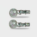 Colorful Flower Rhinestone Hair Clips Pair