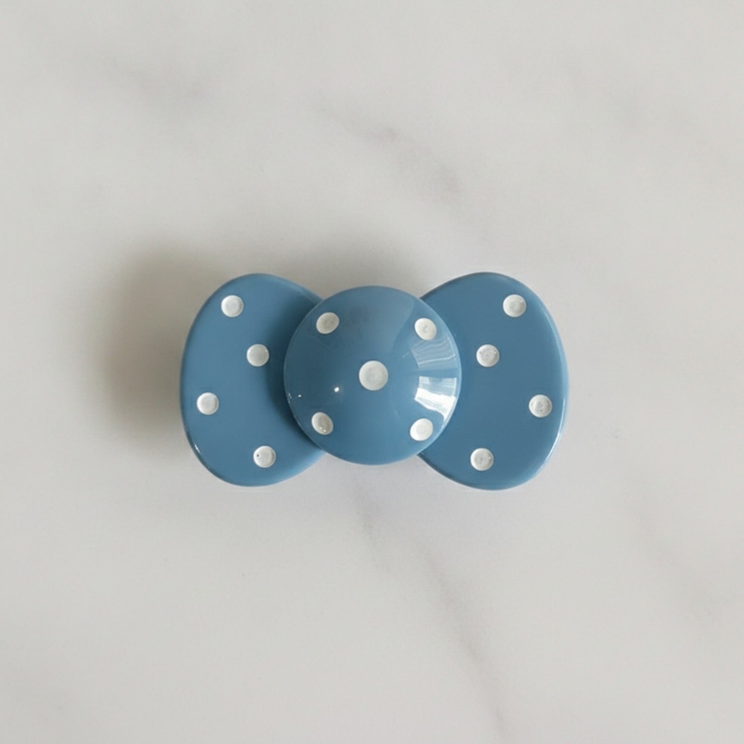 Pearl Studded Blue Hair Clip