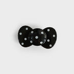 Black Pearl Bow Hair Clip Set