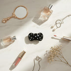Black Pearl Bow Hair Clip – hair accessories (view 3)