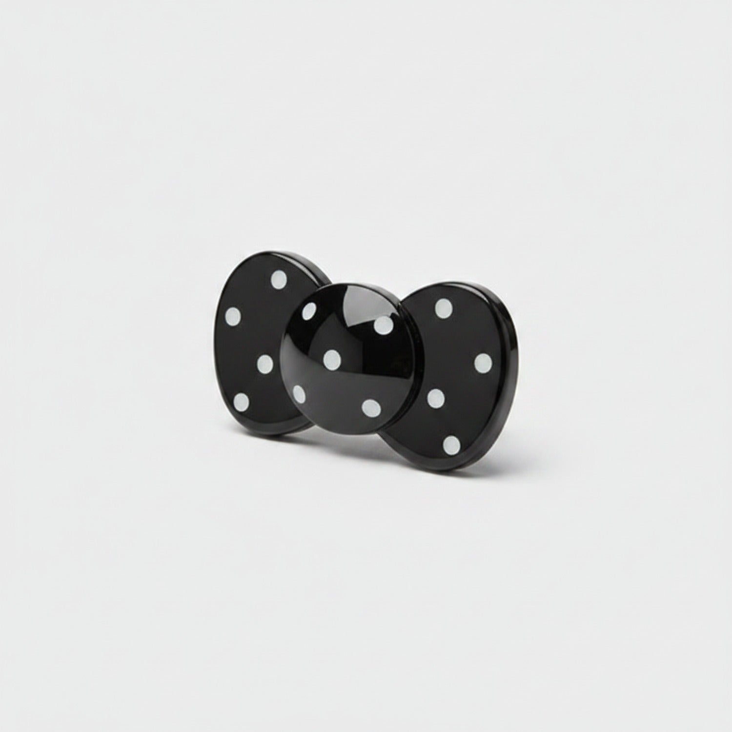 Black Pearl Bow Hair Clip