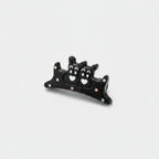 Black Cat Heart Rhinestone Hair Claw – hair accessories (view 1)