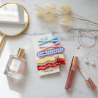 Mini Claw Clip Set Mix & Match - Pink Gingham & Heart – hair accessories (view 3)