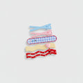 Mini Claw Clip Set Mix & Match - Pink Gingham & Heart