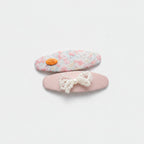 Watercolor Floral Pearl Hair Clip Set - Pink Floral
