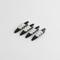 Rhinestone Clip Hair Pin Set - Trapezoid Rhinestone – hair accessories (view 1)