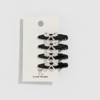 Rhinestone Clip Hair Pin Set - Bow Rhinestone – hair accessories (view 1)