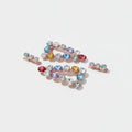 Sparkle Rhinestone Hair Clip Duo - Pink Accent