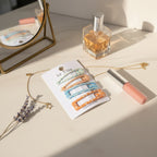 Le Ting Printed Snap Hair Clip Set - Blue Dot & Orange Plaid – hair accessories (view 2)
