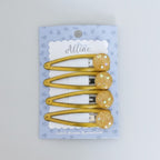 Sparkle Bead Hair Clip Set - Yellow Sparkle – hair accessories (view 1)