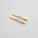 Celine Rectangular Claw Clip Duo - Gold