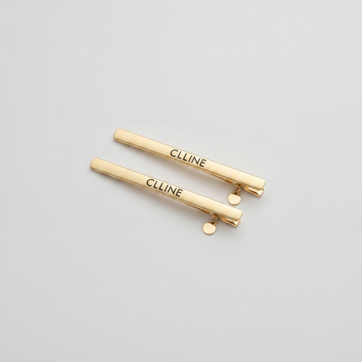 Celine Rectangular Claw Clip Duo - Gold