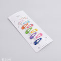 Colorful Snap Hair Clips Set With Heart Details – hair accessories (view 1)