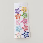 Colorful Star Hair Clips Set With Rhinestones – hair accessories (view 1)