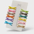 Colorful Bow Hair Clips Set Rainbow Accessories
