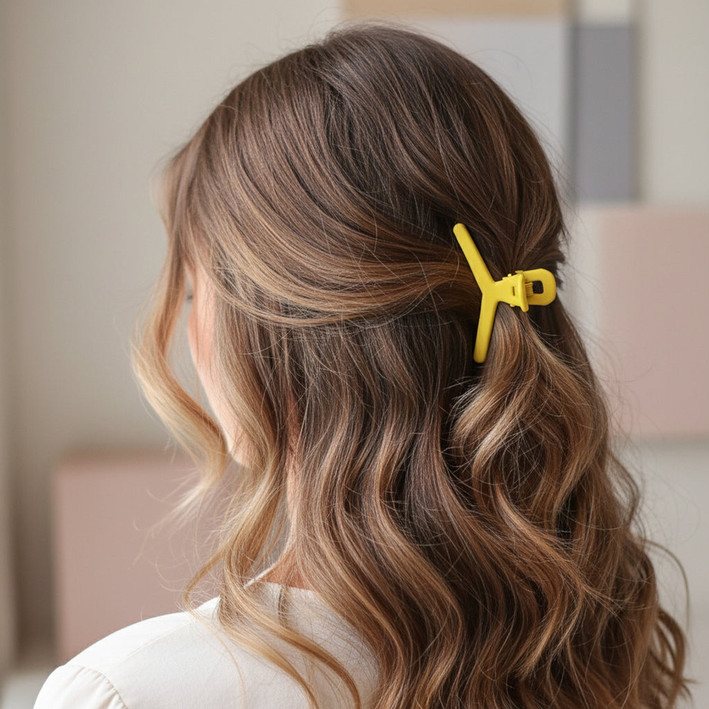 Colorful Bow Hair Clips Set Rainbow Accessories