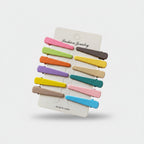 Colorful Snap Hair Clips Set Rainbow Accessory Pack