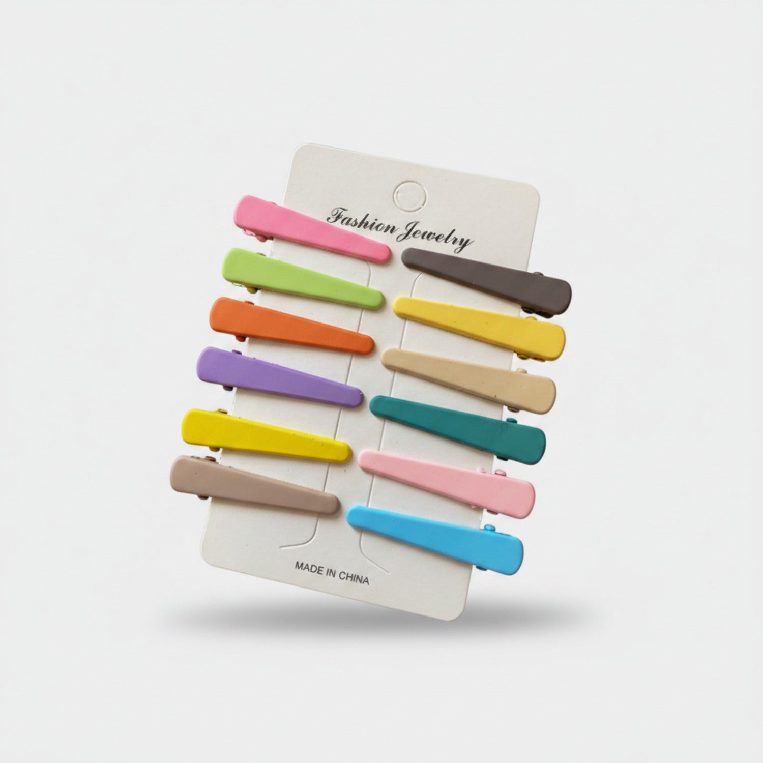 Colorful Snap Hair Clips Set Rainbow Accessory Pack