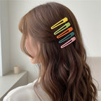 Colorful Hair Clips Set Rainbow Alligator