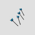 Blue Butterfly Hair Clips Set