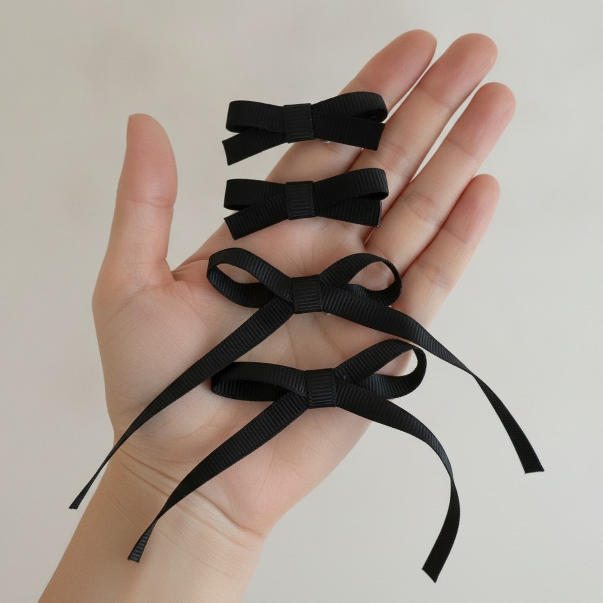 Classic Grosgrain Ribbon Hair Bow Set – hair accessories (view 3)