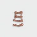 Grosgrain Bow Hair Clips Set Rose Gold