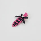 Black Bow Pink Claw Hair Clip – hair accessories (view 1)