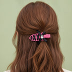 Black Bow Pink Claw Hair Clip – hair accessories (view 2)