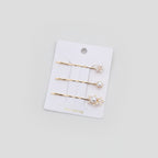 Pearl And Star Gold Hair Clips Set