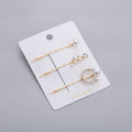 Pearl And Rhinestone Gold Hair Clips Set – hair accessories (view 1)