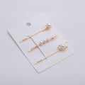 Pearl & Gold Hair Clip Set – hair accessories (view 1)