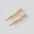 Star Rhinestone Gold Hair Clips Set – hair accessories (view 1)