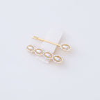 Pearl Beaded Gold Hair Clips Set – hair accessories (view 1)