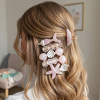 Mermaid Pearl Starfish Shell Hair Clip Set