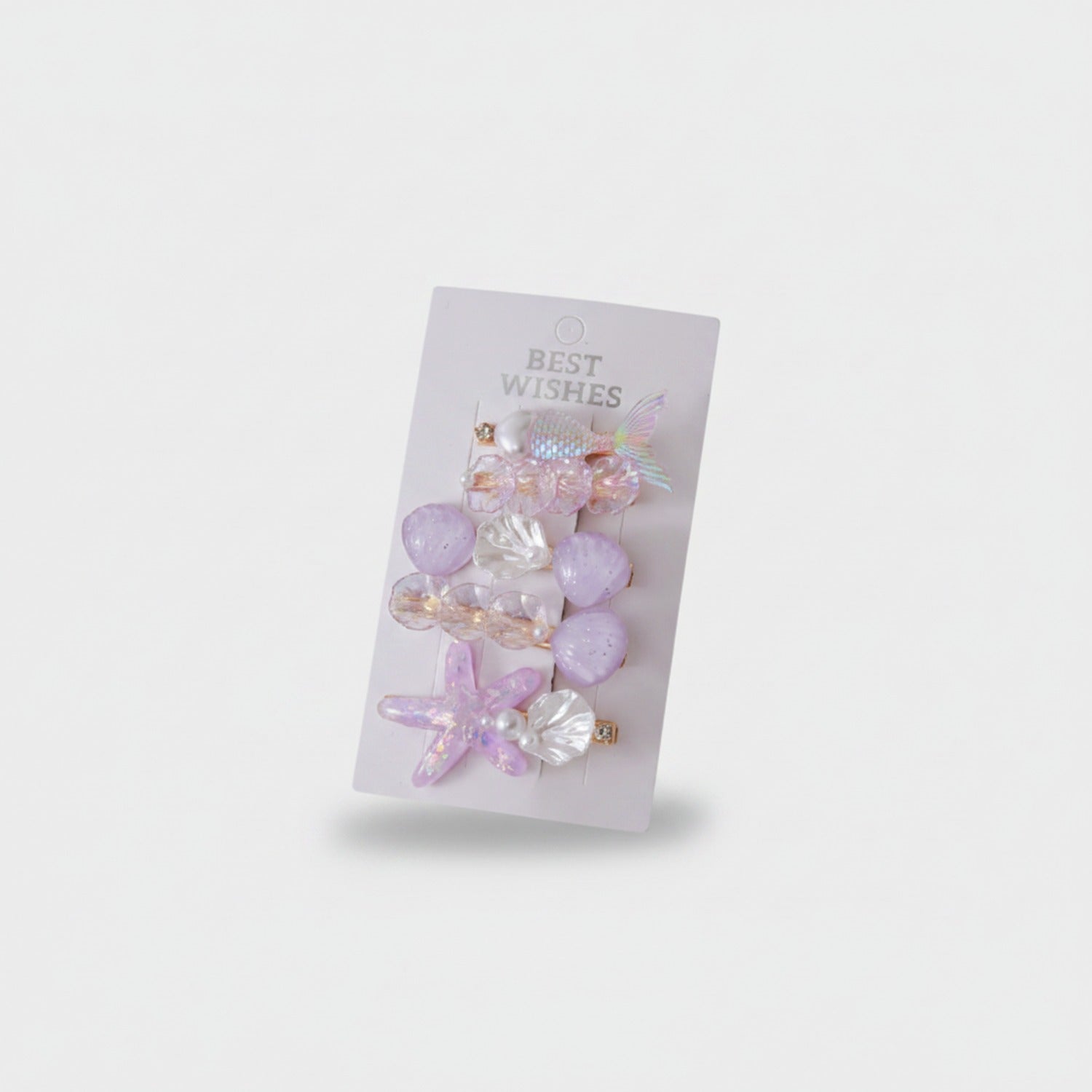 Iridescent Butterfly Pearl Hair Clip Set